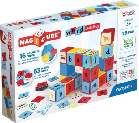 GEOMAG Magicube World Building Recycled Clips 79 pcs