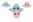 Chobotnice oboustranná plyšová měnící obličej 18cm růžovo-modrá v sáčku