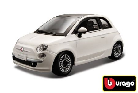 Bburago 1:24 Fiat 500 (2007) White