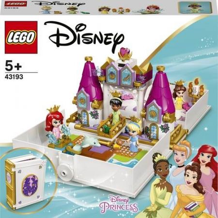 LEGO I Disney Princess  43193 Ariel, Kráska, Popelka a Tiana a jejich pohádková kniha do