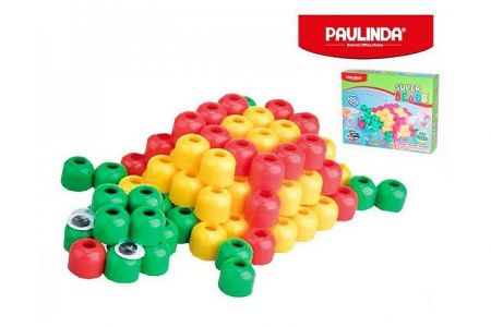 Paulinda Super Beads Jumbo 3D 10x8mm 100ks želva s doplňky v krabičce 