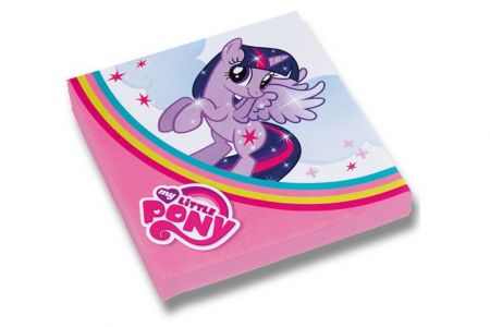 Papírové ubrousky My Little Pony Rainbow 33 x 33 cm, 20 ks 