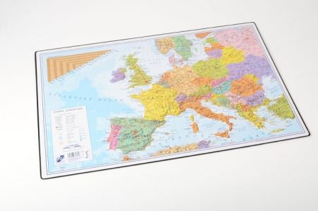 Podložka na stůl mapa 60x40cm oboustranná ČR-Evropa