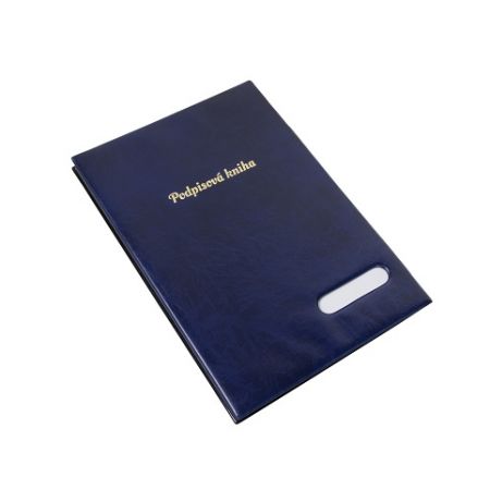 Podpisová kniha lesk modrá 7-204