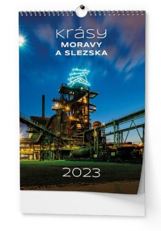 Kalendář nástěnný Krásy Moravy a Slezska - A3 2023 / 32cm x 45cm / BNF7-23