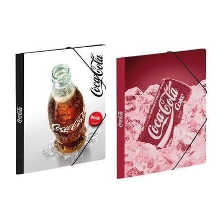 Deska s gumičkou &quot;Coca-Cola&quot;, karton, A4, VIQUEL 201872-08
