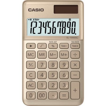 CASIO Kalkulačka kapesní SL 1000SC GD