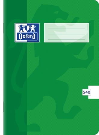 OXFORD Školní sešit 540 nelinkovaný - 40 listů A5 - ZELENÁ