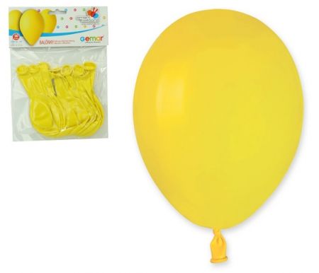 Balonky obyčejné žluté 10ks