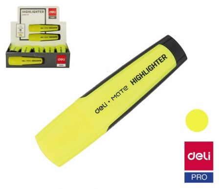 Zvýrazňovač DELI EU35070 žlutý plochý