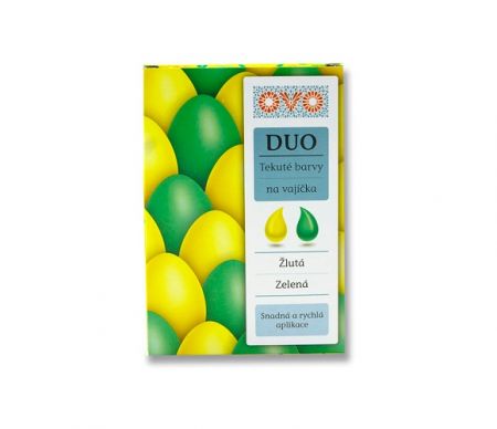 Velikonoční barvy na vajíčka-zelená/žlutá tekuté OVO