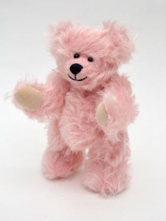 Medvěd 20 cm kloubový, světle růžový