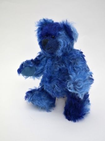 Medvěd 20 cm kloubový, modrý