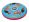 Létající talíř 22 cm Hurvínek, Kšandy, červený