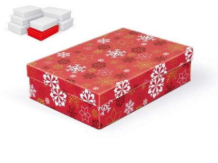 Krabice dárková vánoční A-V006-C 28x18x7cm