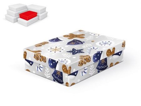 Krabice dárková vánoční A-V007-A 24x16x6cm
