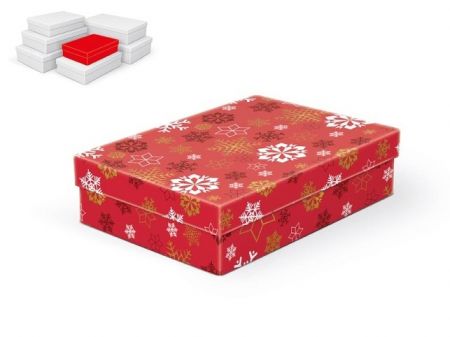 Krabice dárková vánoční A-V006-A 24x16x6cm