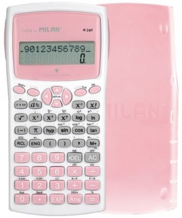 Kalkulačka Milan 159110IBGPBL vědecká bílo/růžová