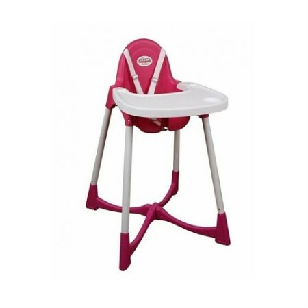 Židlička dětská vysoká růžová