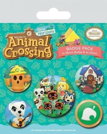 Seto odznaků Animal Crossing