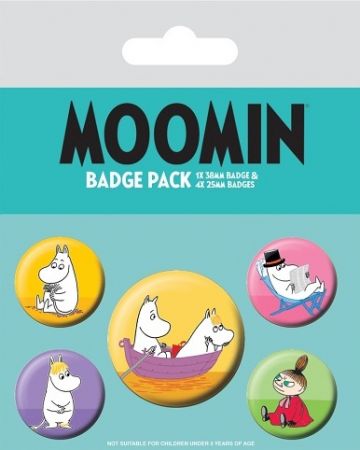 Set odznaků Moomins