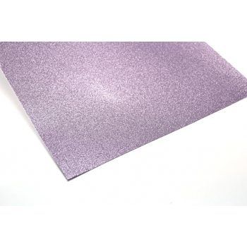 Scrapbookový glitrový papír 30,5 x 30,5 cm, sv. fialový
