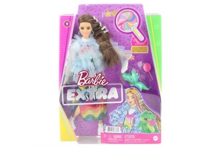 Barbie Extra - duhové šaty GYJ78