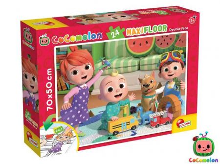 CoComelon Puzzle Maxi 24 hračky 70x50 cm 2v1