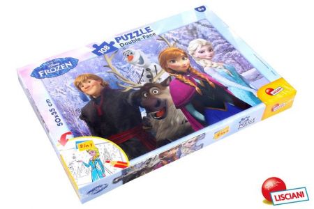 Frozen Puzzle double-face 108 dílků
