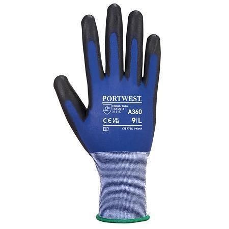 Ochranné rukavice &quot;Senti-Flex&quot;, modrá, nylon, dlaň potažená PU, velikost S