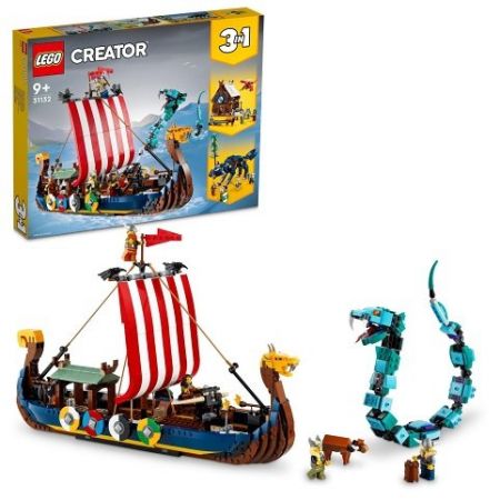 LEGO 31132 Vikingská loď a mořský had