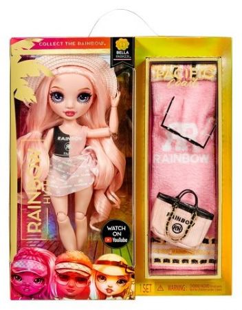 Rainbow High Letní Fashion panenka - Bella Parker (Pink)