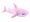 Žralok plyšový růžový 34 cm