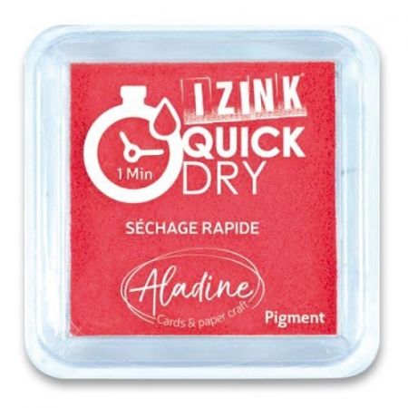 Razítkovací polštářek Aladine Izink Quick Dry - červená