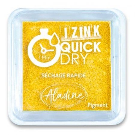 Razítkovací polštářek Aladine Izink Quick Dry - žlutá