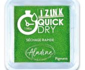 Razítkovací polštářek Aladine Izink Quick Dry - zelená