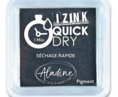 Razítkovací polštářek Aladine Izink Quick Dry - černá