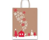 Vánoční papír. taška SADOCH Fantasia Snowflakes L, 360x120x460mm