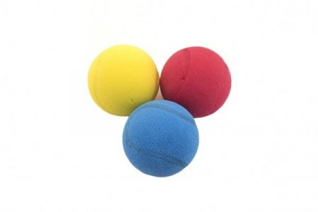 Míček na soft tenis pěnový, průměr 7cm, 3 barvy