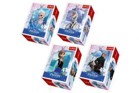 Minipuzzle Frozen Ledové království Disney 13x20cm 54 dílků