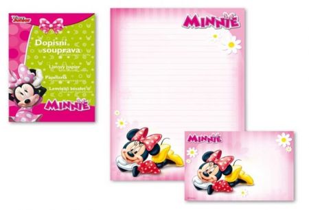 Dopisní papír barevný LUX 5+10 Disney Minnie