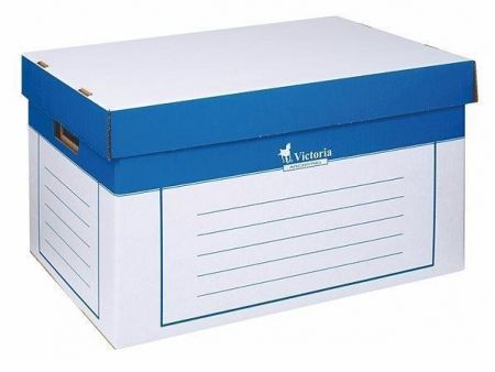 Archivační kontejner 2ks modro-bílý 320x460x270mm VICTORIA