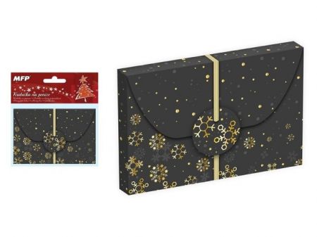 Krabička na peníze vánoční 12x8x1cm