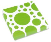 Papírové ubrousky Solid Color Dots ZELENÉ 33 x 33 cm, 20 ks