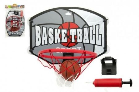 Koš basketbal a míč s doplňky 40cm