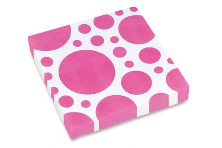 Papírové ubrousky růžové 20ks