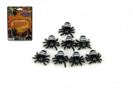 Pavouk mini plast 1,5cm 8ks