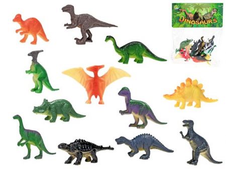Dinosaurus 4-8cm 12 druhů 12ks v sáčku