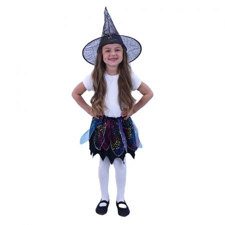 Kostým čarodějnice /hall - tutu, klobouk