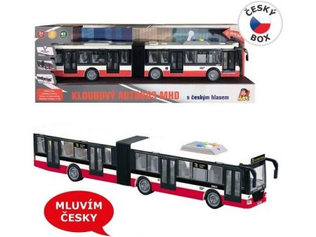 Autobus na setrvačník 44cm, mluví česky, hlásí zastávky, CZ design